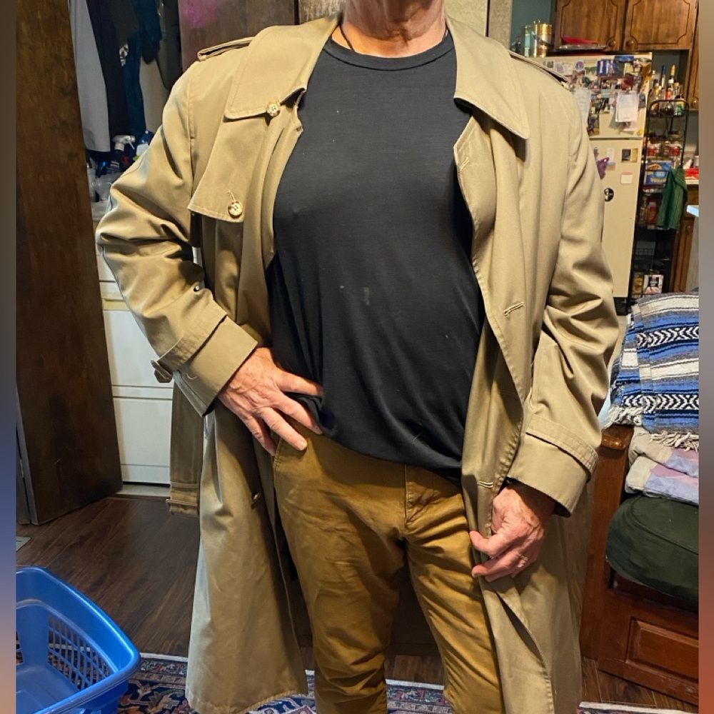 Formal lined raincoat.